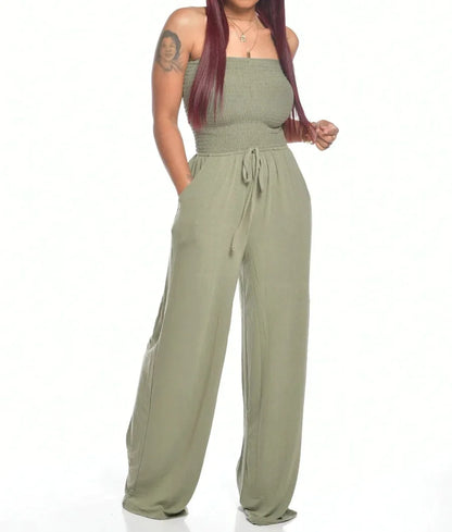 Victoria - Newest Jumpsuit med axelband och midja