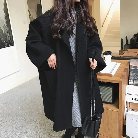 Jennifer - Elegant överdimensionerad trenchcoat i ull