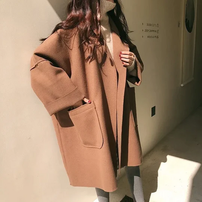 Jennifer - Elegant överdimensionerad trenchcoat i ull