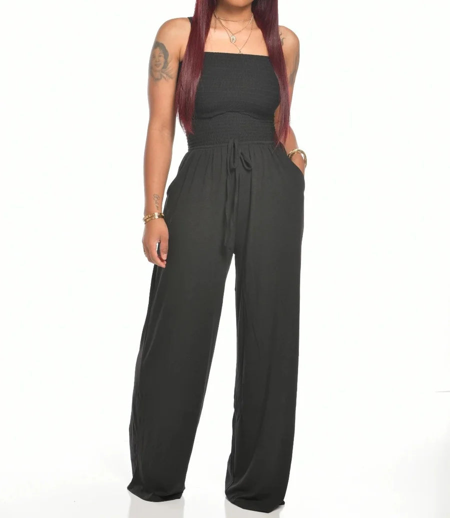 Victoria - Newest Jumpsuit med axelband och midja