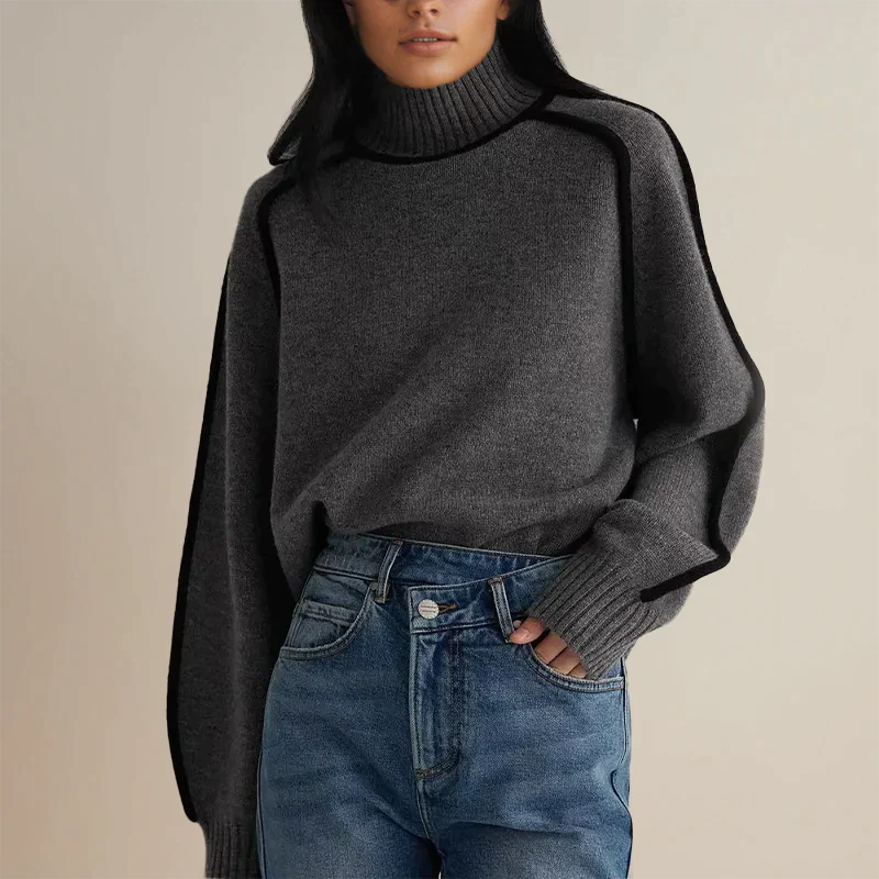 Amelie - Couture Turtleneck i kashmir